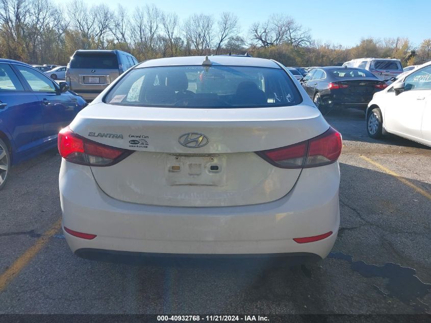 2016 Hyundai Elantra Se VIN: 5NPDH4AE2GH704290 Lot: 40932768