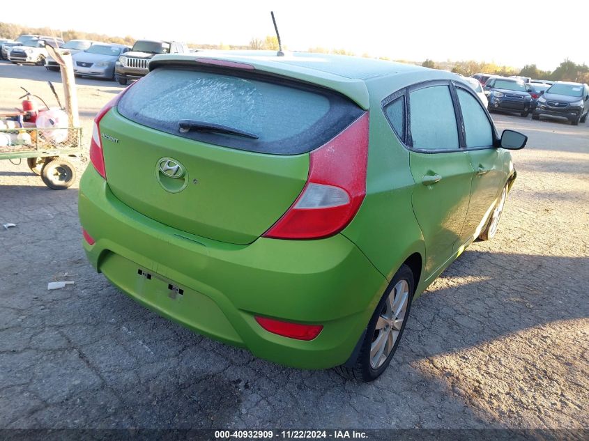 2014 Hyundai Accent Se VIN: KMHCU5AE3EU167635 Lot: 40932909