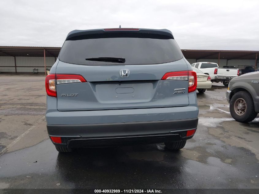 2022 Honda Pilot Awd Special Edition VIN: 5FNYF6H28NB071921 Lot: 40932989