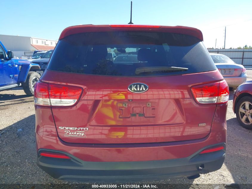 2016 Kia Sorento 2.4L Lx VIN: 5XYPG4A35GG074013 Lot: 40933005