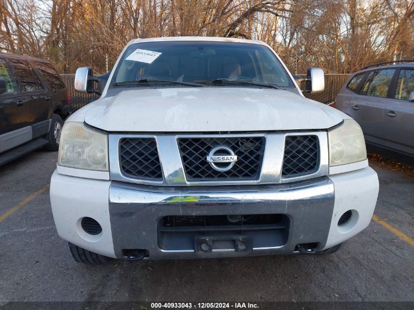 2005 Nissan Titan Xe/Se/Le VIN: 1N6BA06B25N576985 Lot: 40933043