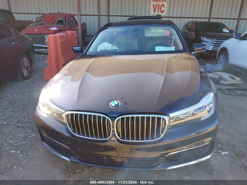 2017 BMW 740I VIN: WBA7E2C52HG740460 Lot: 40933088