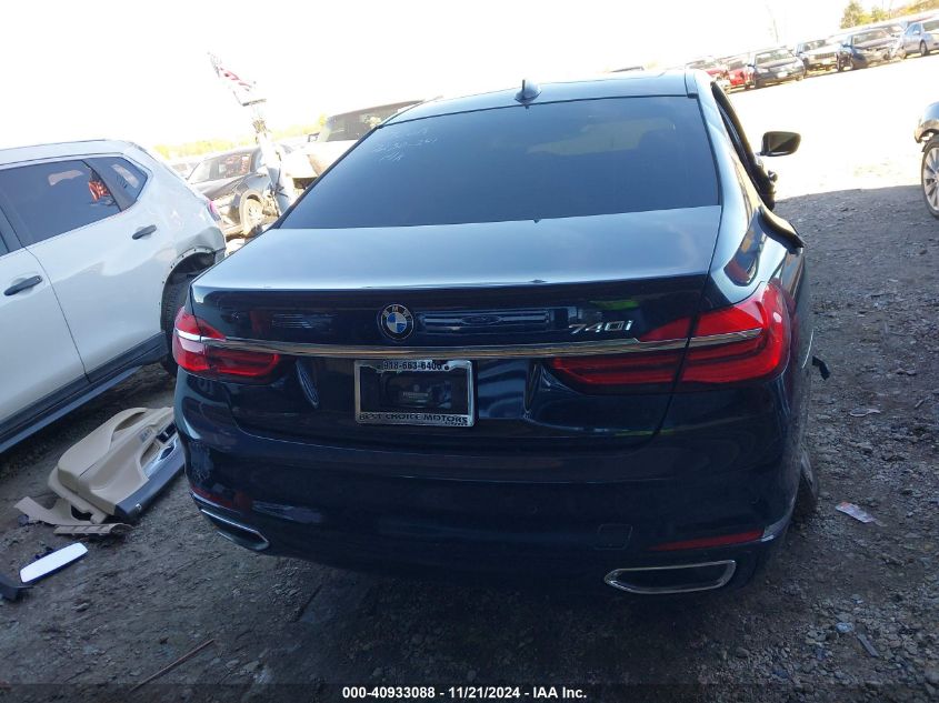 2017 BMW 740I VIN: WBA7E2C52HG740460 Lot: 40933088