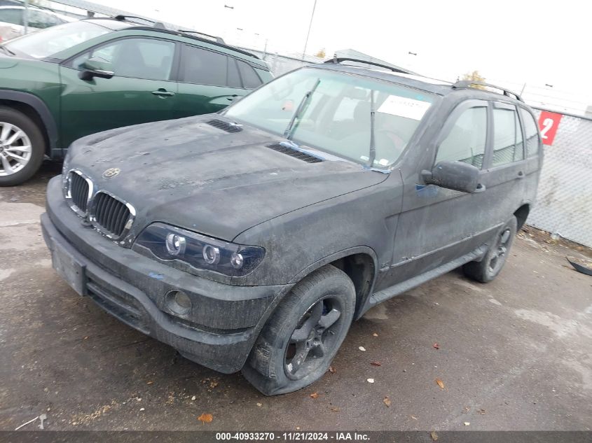 2002 BMW X5 3.0I VIN: 5UXFA53532LP44106 Lot: 40933270