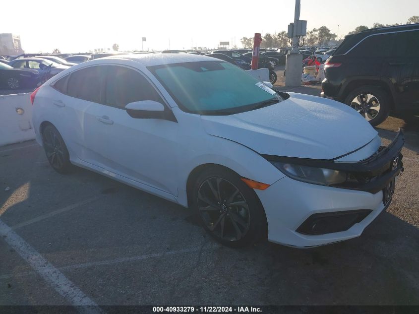 2020 Honda Civic Sport VIN: 2HGFC2F8XLH544923 Lot: 40933279