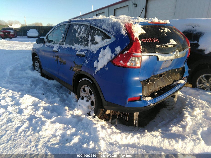 Vin: 3czrm3h37gg707639, lot: 41423055, honda cr-v lx 20163