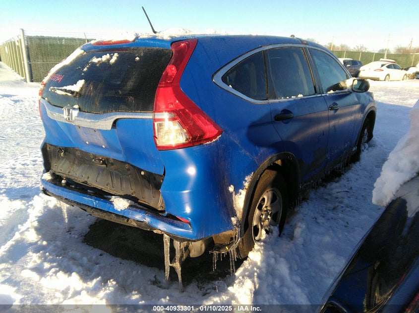 Vin: 3czrm3h37gg707639, lot: 41423055, honda cr-v lx 20164