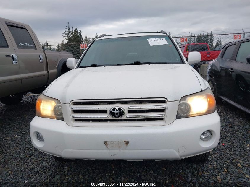 2006 Toyota Highlander Sport V6 VIN: JTEEP21A060179908 Lot: 40933361