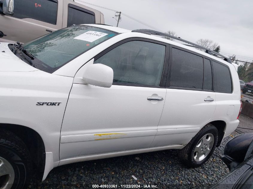 2006 Toyota Highlander Sport V6 VIN: JTEEP21A060179908 Lot: 40933361