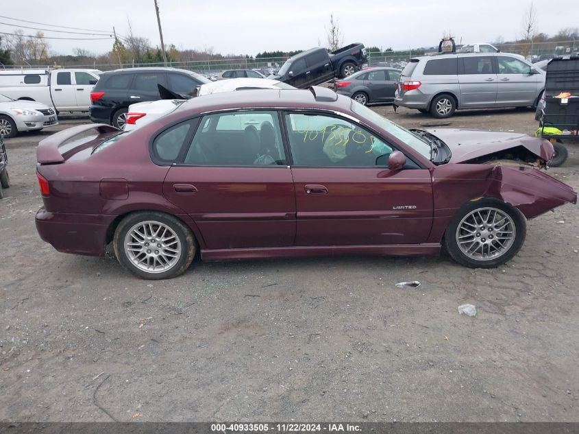 2001 Subaru Legacy Gt Limited VIN: 4S3BE656016213782 Lot: 40933505