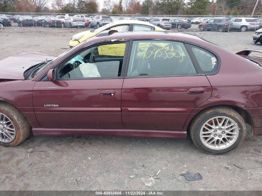 2001 Subaru Legacy Gt Limited VIN: 4S3BE656016213782 Lot: 40933505