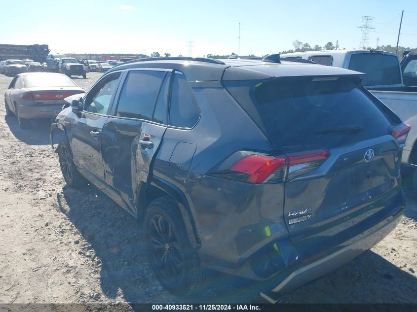 VIN 2T3E6RFV3NW030446 2022 TOYOTA RAV4 HYBRID XSE