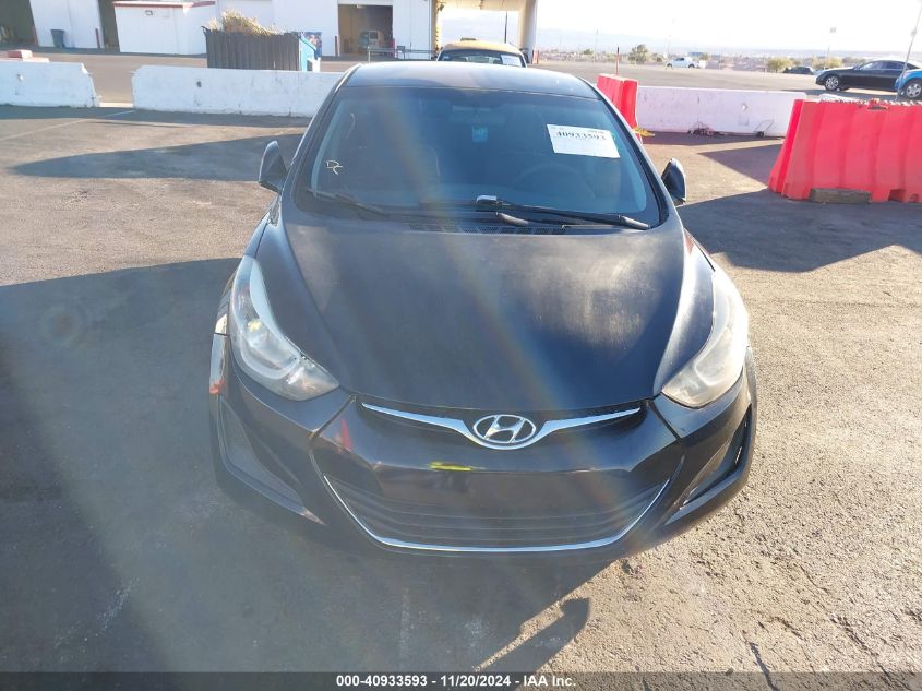 2016 Hyundai Elantra Se VIN: 5NPDH4AE1GH688230 Lot: 40933593