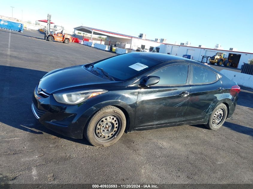 2016 Hyundai Elantra Se VIN: 5NPDH4AE1GH688230 Lot: 40933593