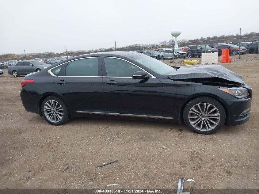 2017 Genesis G80 3.8 VIN: KMHGN4JE9HU175476 Lot: 40933618