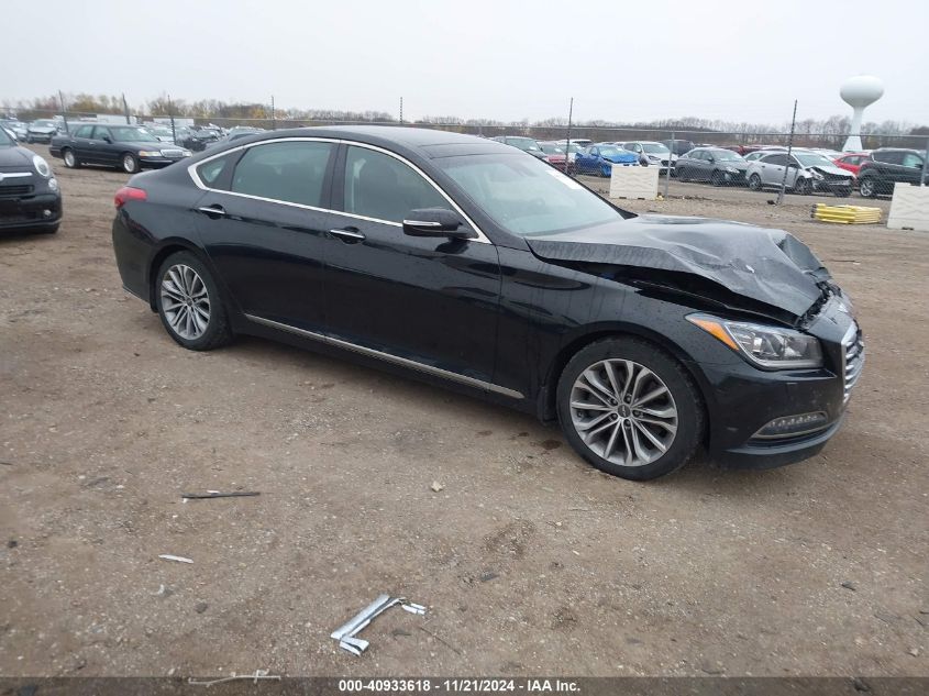 2017 Genesis G80 3.8 VIN: KMHGN4JE9HU175476 Lot: 40933618