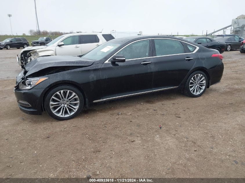 2017 Genesis G80 3.8 VIN: KMHGN4JE9HU175476 Lot: 40933618