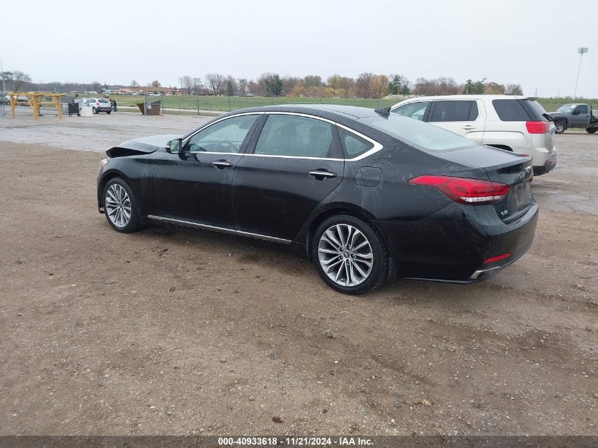 2017 Genesis G80 3.8 VIN: KMHGN4JE9HU175476 Lot: 40933618