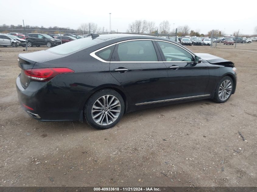 2017 Genesis G80 3.8 VIN: KMHGN4JE9HU175476 Lot: 40933618