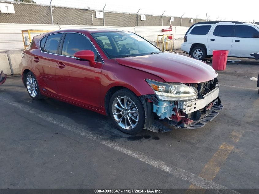 VIN JTHKD5BH6D2125574 2013 Lexus CT, 200H no.1