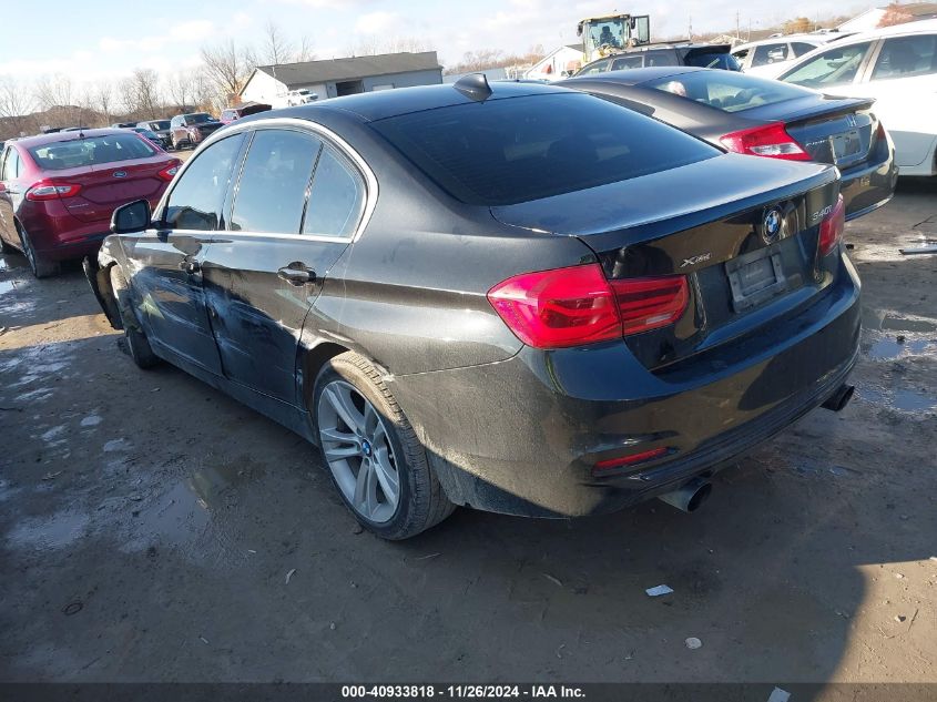2016 BMW 340I VIN: WBA8B7G53GNU36956