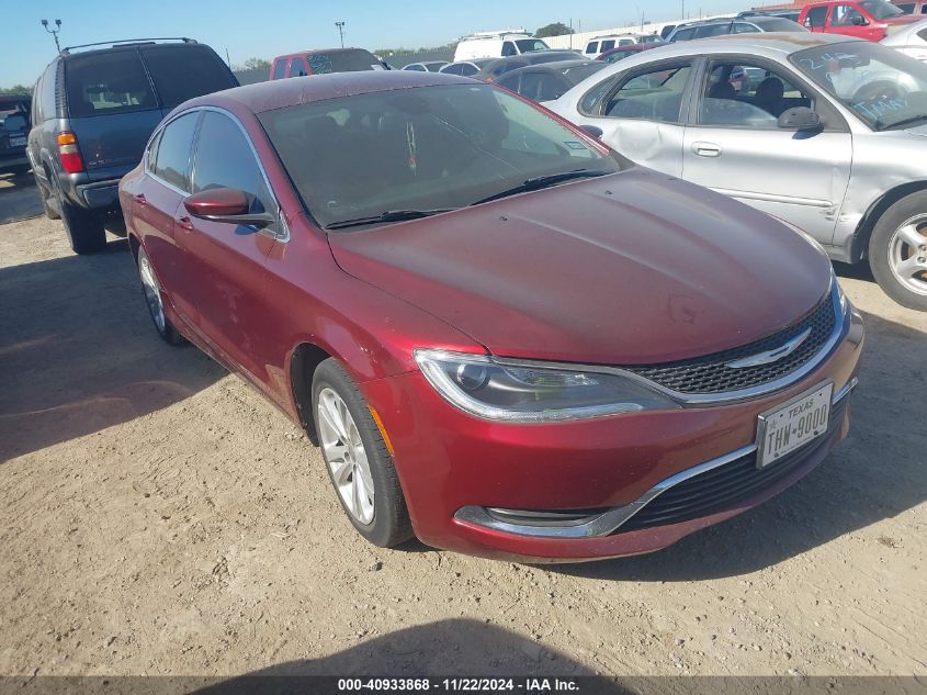 2015 Chrysler 200 Limited VIN: 1C3CCCABXFN748177 Lot: 40933868