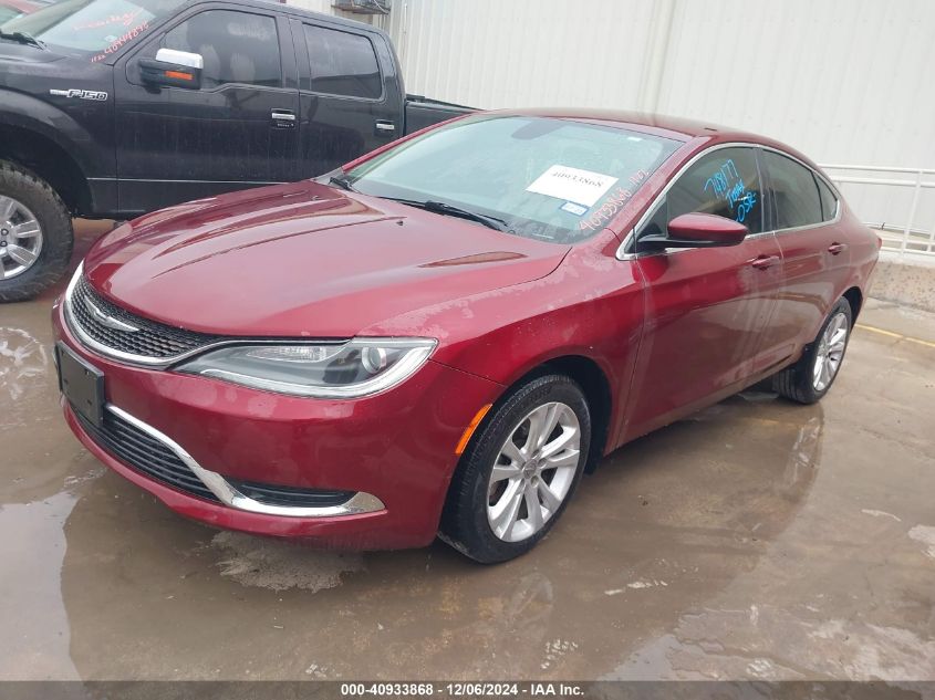 2015 Chrysler 200 Limited VIN: 1C3CCCABXFN748177 Lot: 40933868