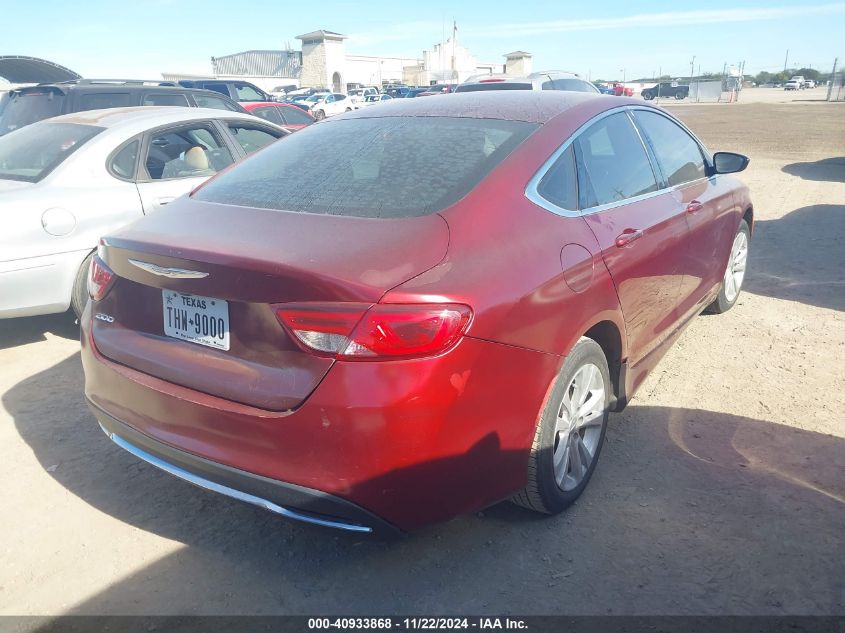 2015 Chrysler 200 Limited VIN: 1C3CCCABXFN748177 Lot: 40933868