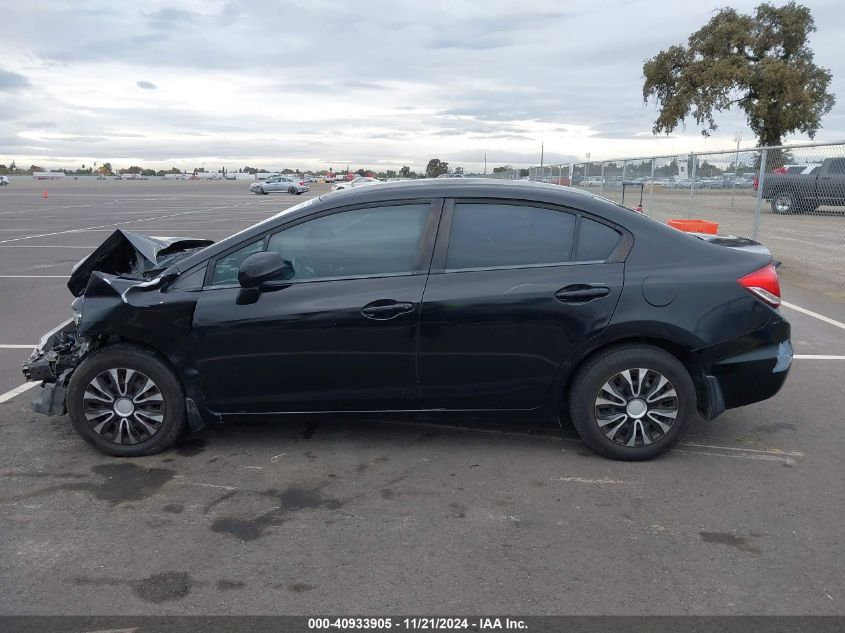 2013 Honda Civic Lx VIN: 2HGFB2F57DH518208 Lot: 40933905