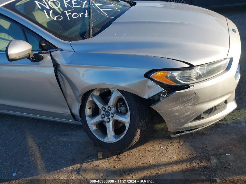 2016 Ford Fusion S VIN: 3FA6P0G77GR340450 Lot: 40933990