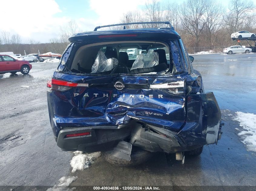 2022 Nissan Pathfinder Sv 4Wd VIN: 5N1DR3BC5NC225502 Lot: 40934036