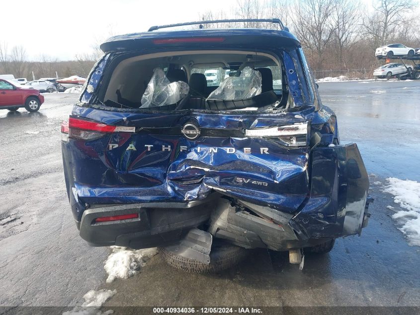 2022 Nissan Pathfinder Sv 4Wd VIN: 5N1DR3BC5NC225502 Lot: 40934036