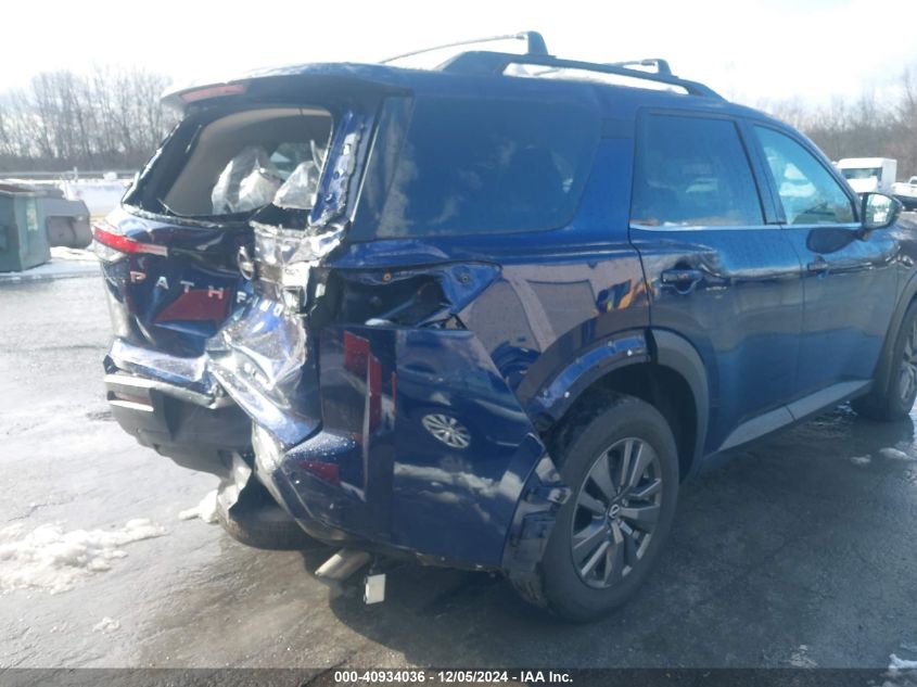 2022 Nissan Pathfinder Sv 4Wd VIN: 5N1DR3BC5NC225502 Lot: 40934036