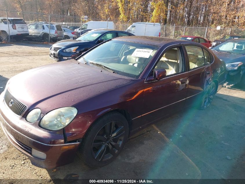 2001 Lexus Gs 300 VIN: JT8BD69S910139905 Lot: 40934098