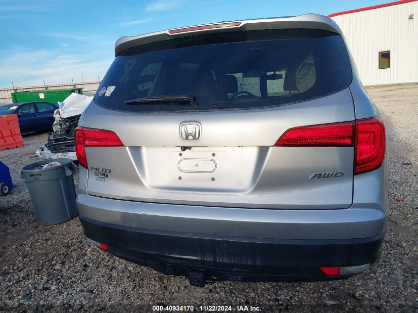 2018 Honda Pilot Ex-L VIN: 5FNYF6H55JB013351 Lot: 40934170