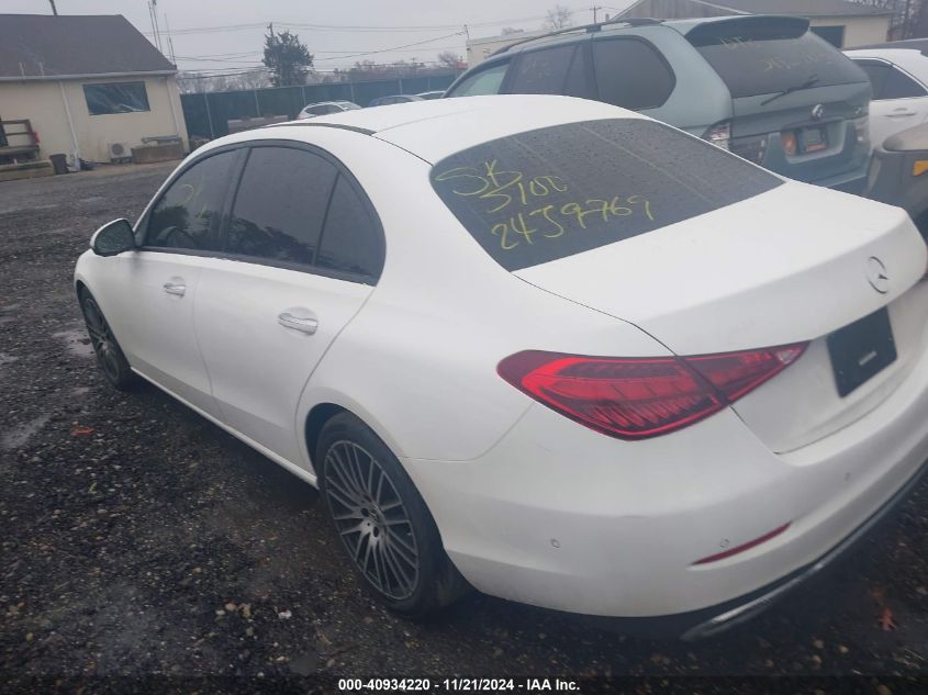 2023 Mercedes-Benz C 300 Sedan VIN: W1KAF4GB1PR134402 Lot: 40934220