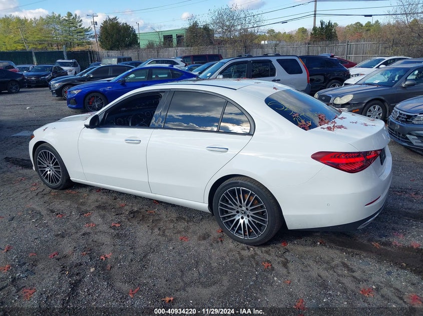 Vin: w1kaf4gb1pr134402, lot: 41423974, mercedes-benz c 300 sedan 20233