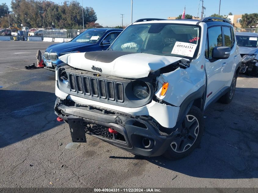 2015 Jeep Renegade Trailhawk VIN: ZACCJBCT4FPC08364 Lot: 40934331