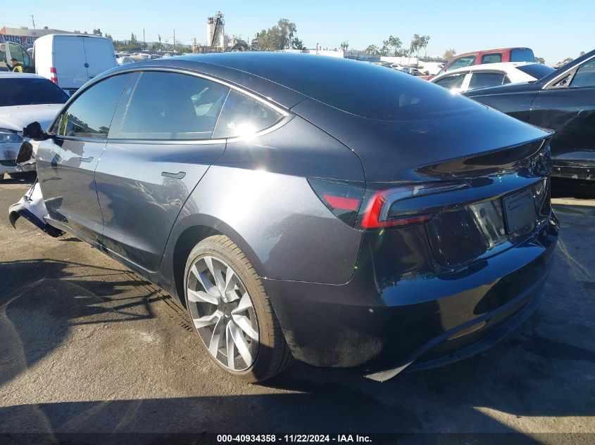 VIN 5YJ3E1EA5SF873673 2025 TESLA MODEL 3 no.3