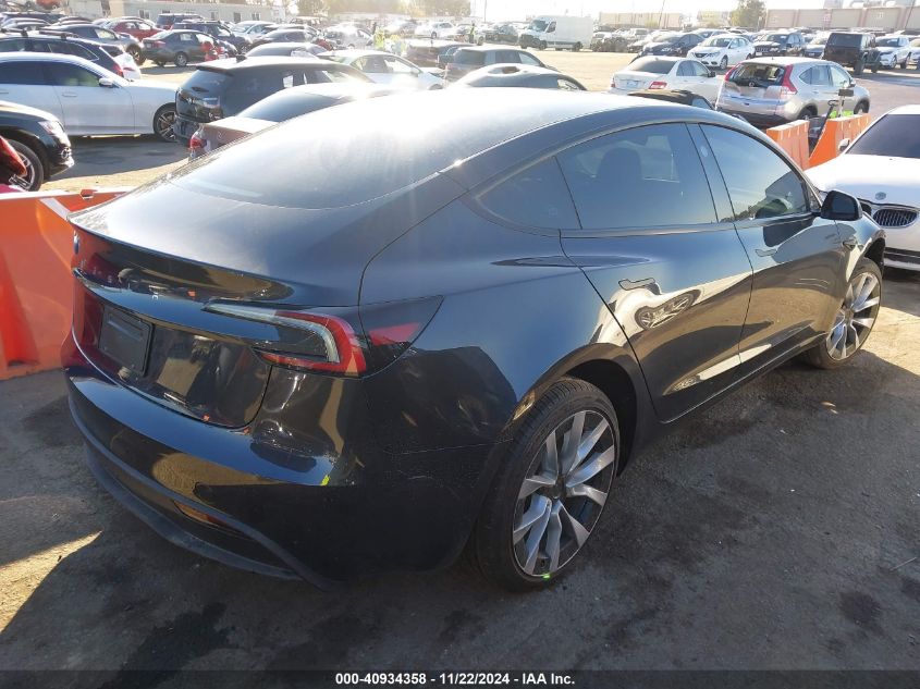 VIN 5YJ3E1EA5SF873673 2025 TESLA MODEL 3 no.4