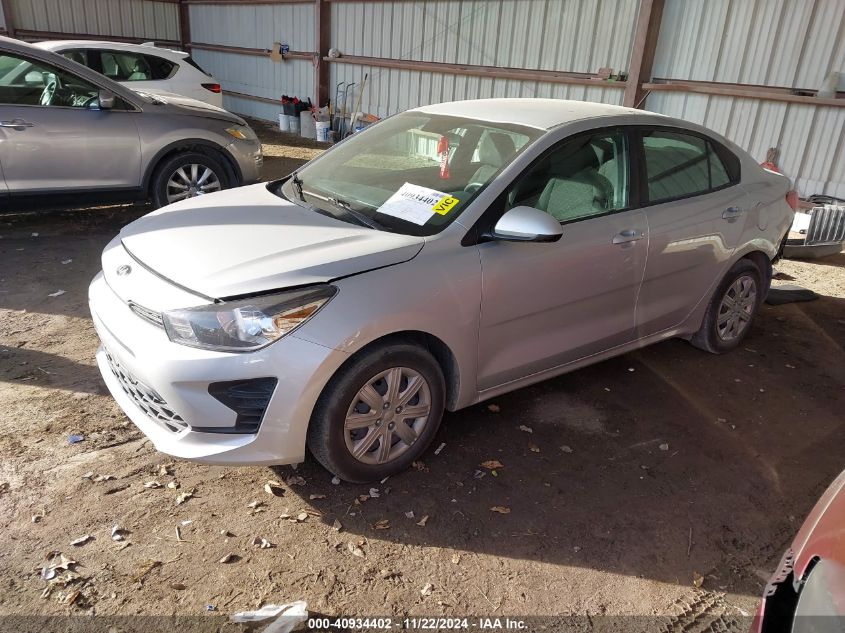 2021 Kia Rio Lx VIN: 3KPA24AD3ME414166 Lot: 40934402