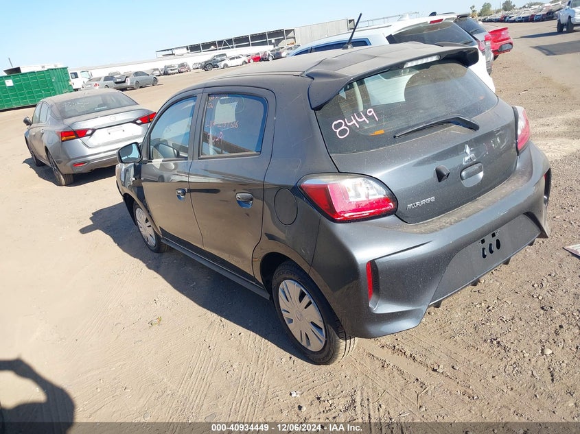 Vin: ml32auhj9rh019366, lot: 41424204, mitsubishi mirage es/le 20243