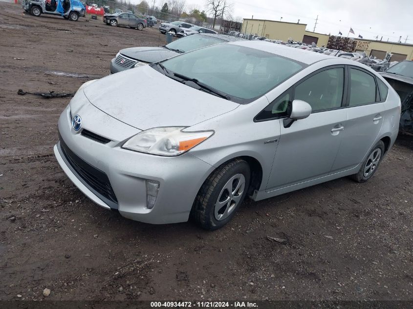 2013 Toyota Prius Two VIN: JTDKN3DU1D5656161 Lot: 40934472