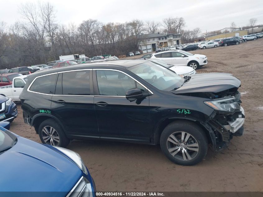 2018 Honda Pilot Ex-L VIN: 5FNYF6H55JB027556 Lot: 40934516