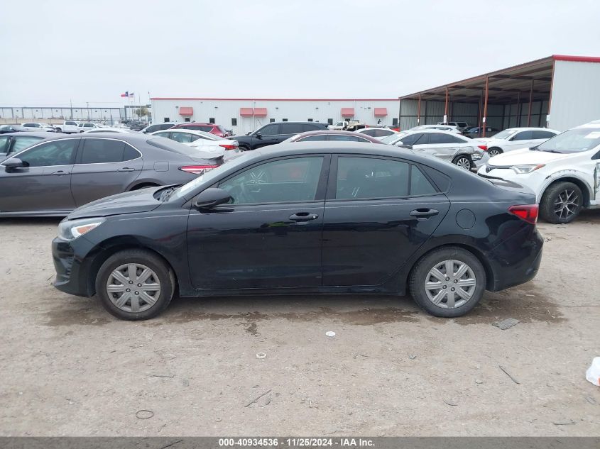 2021 Kia Rio Lx VIN: 3KPA24AD8ME383156 Lot: 40934536