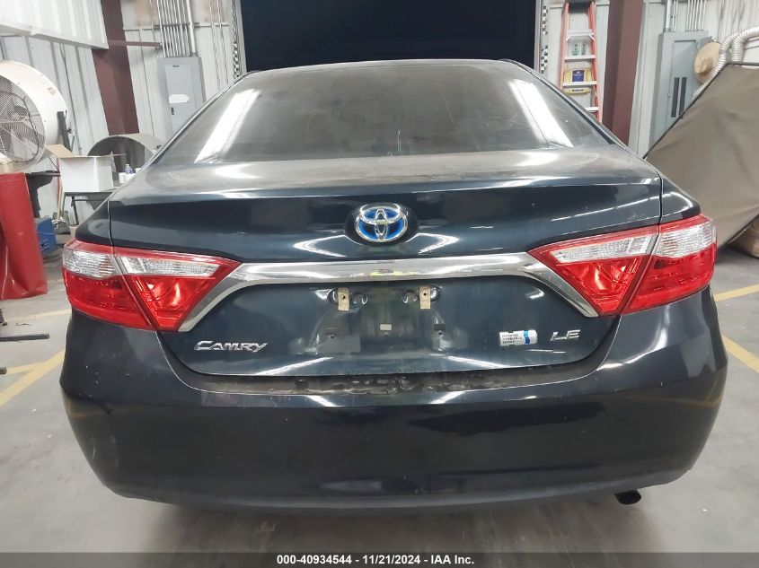 2016 Toyota Camry Hybrid Le VIN: 4T1BD1FK7GU188736 Lot: 40934544