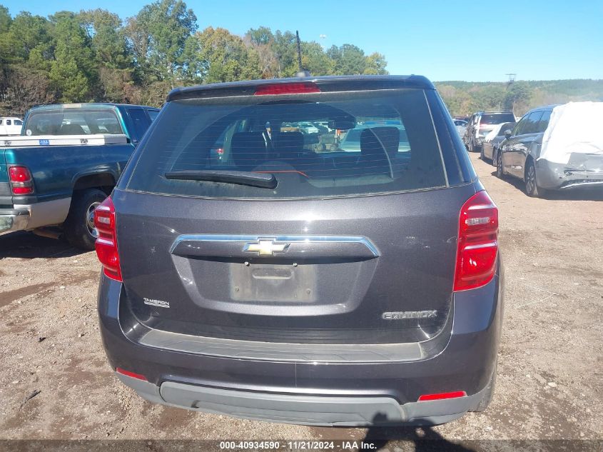 2016 Chevrolet Equinox Ls VIN: 1GNALBEK5GZ105096 Lot: 40934590