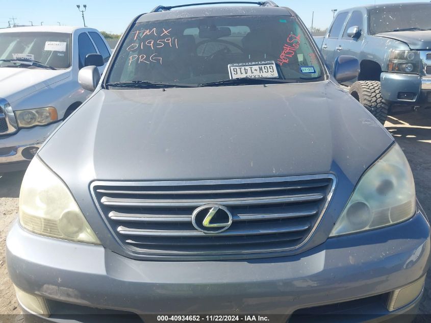 2003 Lexus Gx 470 VIN: JTJBT20X730019591 Lot: 40934652