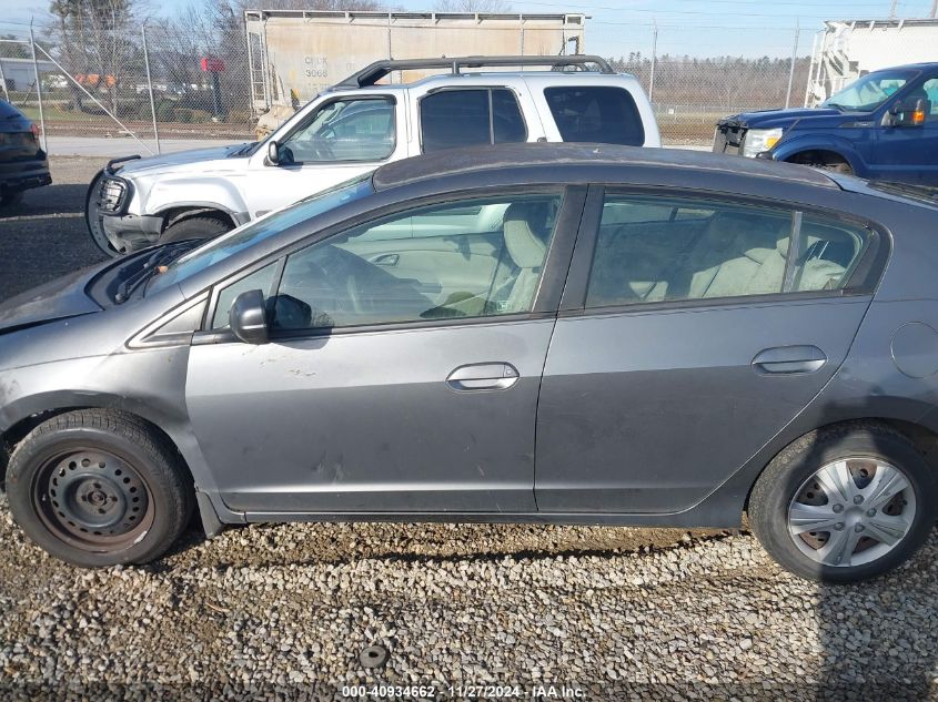 2010 Honda Insight Lx VIN: JHMZE2H54AS041711 Lot: 40934662