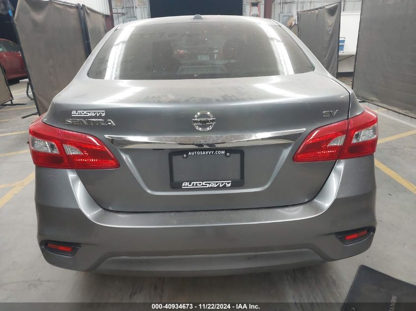 2019 Nissan Sentra Sv VIN: 3N1AB7AP6KY258599 Lot: 40934673